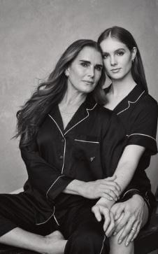 Grier Hammond Henchy with her mother Brooke Shields for Victoria’s secret mother’s day campaign 2022.